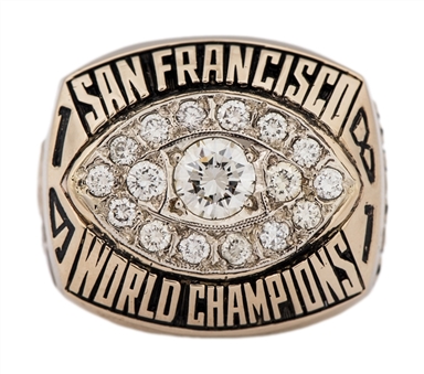 1981 San Francisco 49ers Super Bowl Championship Ring (Joe Montana Balfour Design)